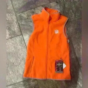 NWT Clemson Fleece Vest Size Small